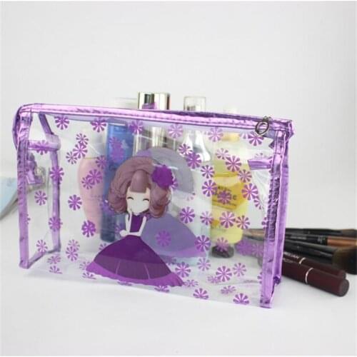 Travel Large Size PVC Printed GIRLS Cosmetic Bag Handbag Popular Fashion Large Capacity Storgage Bag Gift Gift Bag