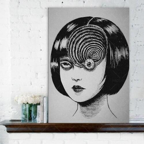 Canvas Paintings and Prints Cartoon Junji Ito-hell Star Wall Art Poster Picture Print Home Living Room Decoration Gift