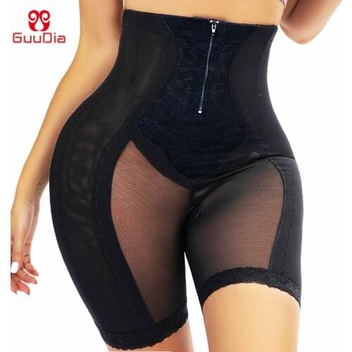 GUUDIA High Waist Shaper Shorts Tummy Control Panties Waist Trainer Body Shaper Corsets Shapewear Mesh Sexy Slimming Shapers