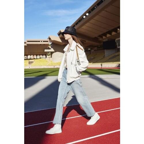 Summer Ladies Trousers Washed Loose Casual Slimming Mid-waist Denim Trousers Simple Versatile Straight-leg Womens Jeans WS53