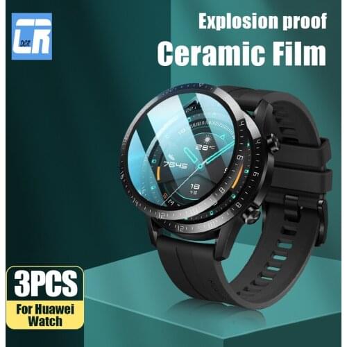 3Pcs Full Cover Soft Ceramic Protective Film for Huawei Watch 3 GT2 Pro GT 2E Fit Honor Watch ES Band 6 Magic 2 Screen Protector