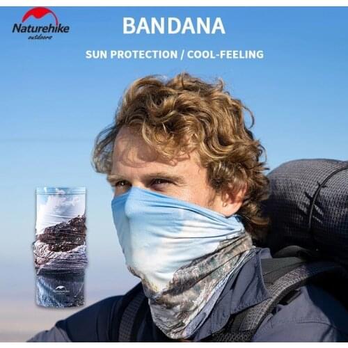 Naturehike Nylon Spandex Fabric Breathable Cooling Head Scarf Outdoor Camping Hiking Cycling Running Daily Headband