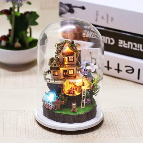 New arrival Assembling song of the forest craft house DIY Miniature Model Kit with dustproof
