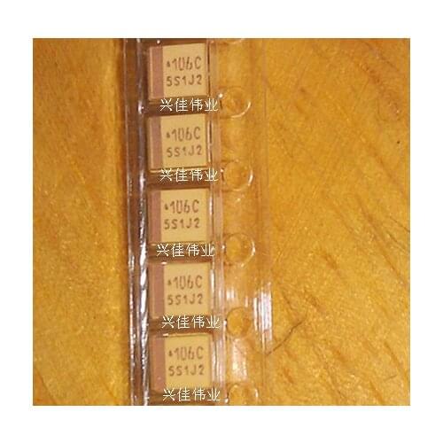 Original 20pcs/ 16V10UF 106 10UF 16V B3528 B 1210 yellow Tantalum Capacitor