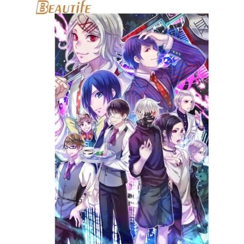 Custom Tokyo Ghoul Poster Canvas Silk poster Novelty Print Your Own Picture On Room Wall poster 20x30cm 27x40cm 30x45cm