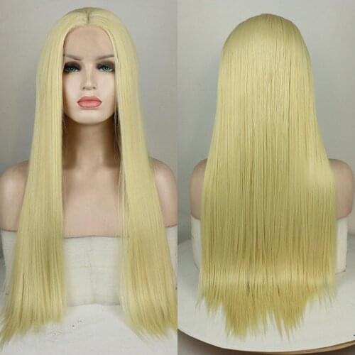 Synthetic Honey Blonde Lace Front Wig Long Straight Lace Front Short Bob Wig Womens Natural Hair Wig With Short Frontal Lace Wig