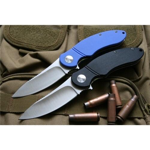 MIKER tactical folding knife 9Cr18MOV blade G10 Survival knife outdoor camping knives hunting tools very sharp pocket EDC tool