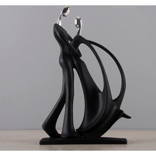 Decoration Desktop Simple Gift Couple Sculpture Decoration Resin Ornament Party Carft Home Decoration for Home Bedroom Office