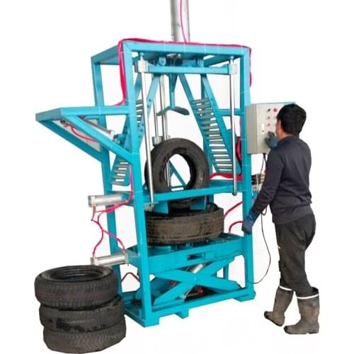 Tire Load Pressing Device Pnumetic Type Tyre Tripling Machine For Packing Hot CN