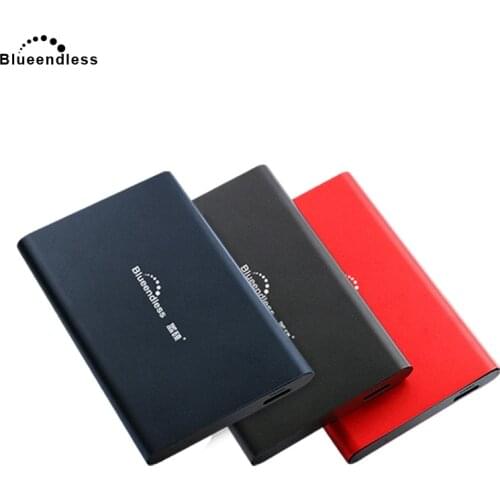 Blueendless 2018 HDD External Hard Drive Disk Aluminium 2.5' SATA HDD USB 3.0 750GB/500GBg SSD Hard Drive 1TB Hd Externo