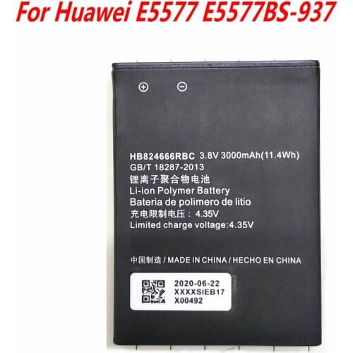 High Quality 3000mAh HB824666RBC battery For Huawei E5577 E5577BS-937 WIFI Router Li-ion Battery