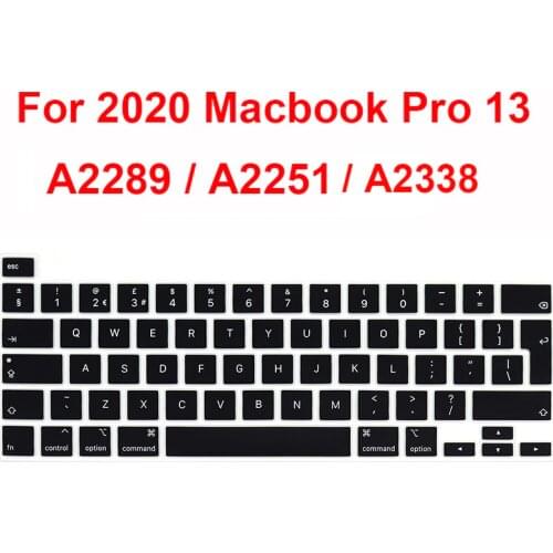 EU style keyboard protector for 2020 Macbook Pro 13 A2289 A2251 A2338 Pro 16 A2141 keyboard cover