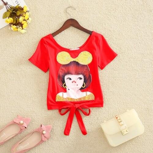 New 2019 Summer Nibber women sexy Fashion Print T Shirt Women O-neck Short Sleeve Tops For Women Kawaii Korean version