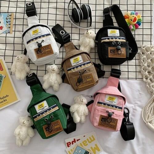 Women Canvas Crossbody Bag For Women 2021 MINI Small Square Bags Cute Student New Korean Version Messenger Envelope Phone Wallet