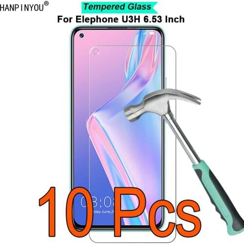 10 Pcs/Lot For Elephone U3H 6.53" 9H Hardness 2.5D Ultra-thin Toughened Tempered Glass Film Screen Protector Guard
