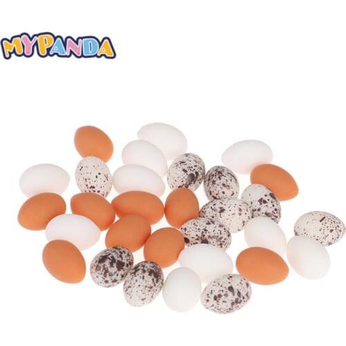 10pcs/lot Dollhouse Miniature Simulation 1/12 Scale Eggs Food Model Pretend Play Kitchen Doll Food Accessories Toys