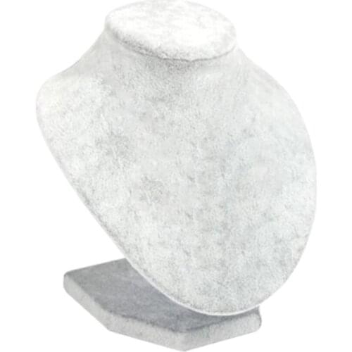 2x Necklace Necklace Pendant Display Rack Bust Stand Holder 20x20x17cm