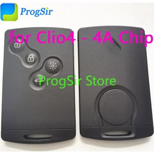 4 Button 434MHz Keyless Go Proximity Remote Control For Renault Clio4 Captur With PCF7938X 4A Chip Without Logo