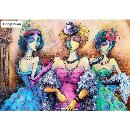 New DIY 5D Square/Round Diamond Embroidery Fashion Girl Mural Diamond Painting Cross Stitch Mosaic Home Decoration Gift