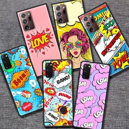 Anime Graffiti Sticker Bomb For Samsung S20 FE S21 Case for Galaxy S10 S9 S8 S10e S7 Note 20 Ultra 10 Plus Soft Phone Cover Capa