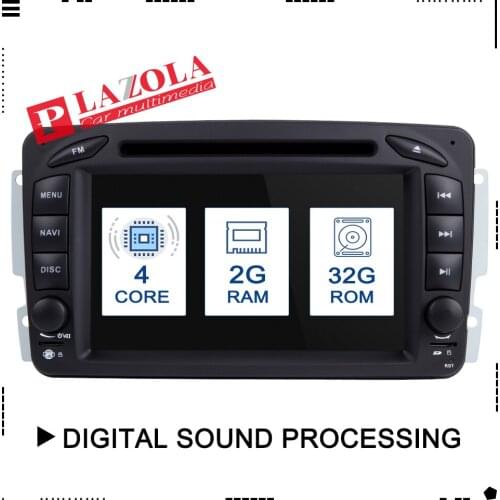 Double Din Android 9.0 Car DVD Player For Mercedes Benz CLK W209 W203 W463 W208 Wifi 3G GPS Bluetooth Radio Stereo audio media