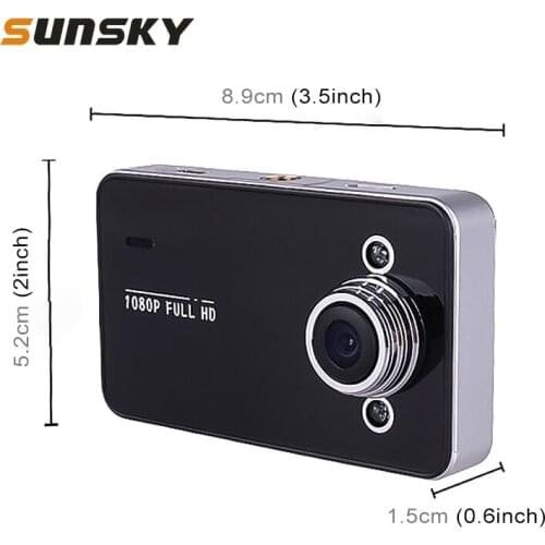 K6000 2.3 inch 120 Degrees Wide Angle Full HD 1080P Video Car DVR, Support TF Card (32GB Max) Motion Detection with 2 Night V