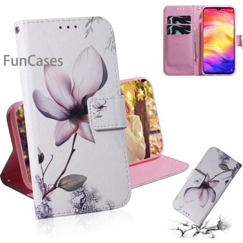 Lion PU Leather Flip Case For funda Redmi Note 7 Back Covers Cellphone Cases Phone Pouch sFor Capa Redmi coque Note 7S Estojo