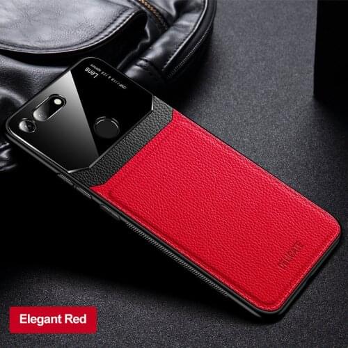 Huawei Honor View 10 20 Case Leather Mirror Glass Hard Phone Back Cover for Huawei Honor V20 V10 View10 View20 PCT L29 Protector