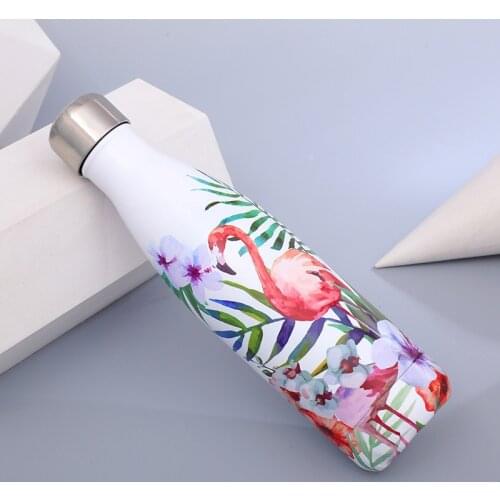 Blooming Water bottle Double wall Stainles Steel BPA Free Thermos bottle keep Hot and Cold Insulated Vacuum Flask for Sport