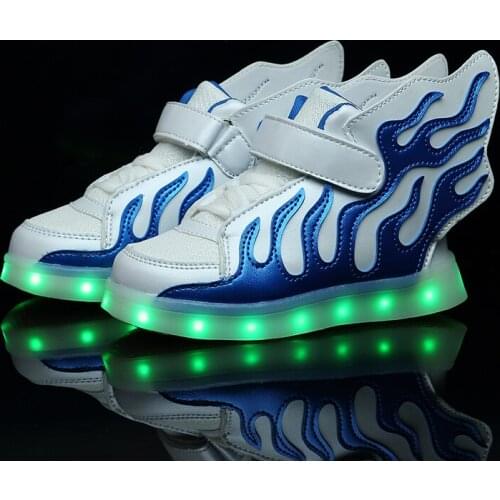 Kids Luminous Shoes with LED Lights Children Kids Glowing Sneakers with light Boys Girls Led Light Up Shoes USB Charging