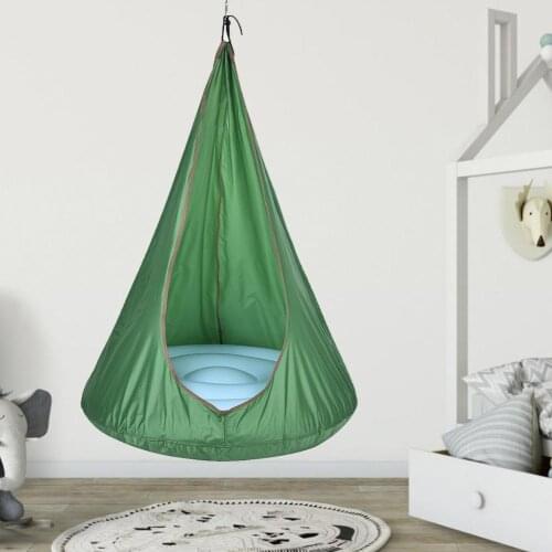 Home Child Hammock Chair Kids Swing Pod Chair(Without Cushion) Portable Outdoor Indoor Garden Travel Hanging Swing Seat Hot sale