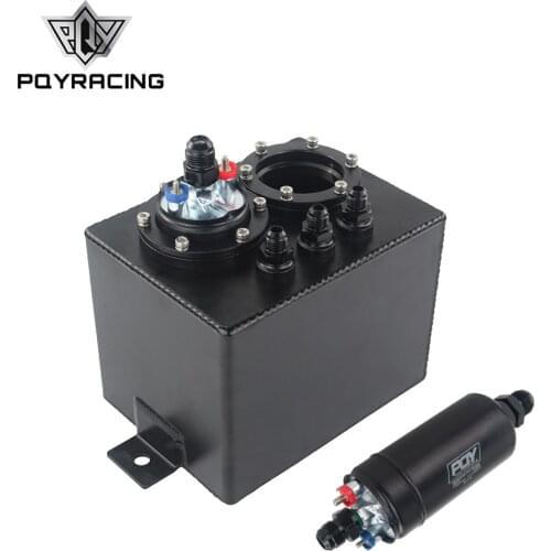 3L Dual BILLET ALUMINUM FUEL SURGE TANK / EFI 380LPH 1000HP TOP QUALITY External Fuel Pump E85 Compatible 044 style New