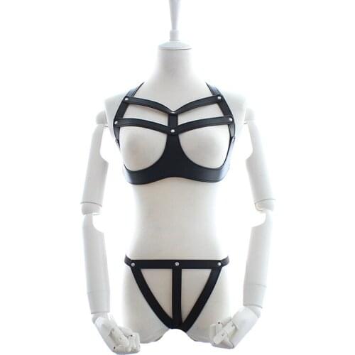 Fetish Sex Leather Clothing Bondage Restraints Erotic Sex Toys Sex Product Adult Games for Couples