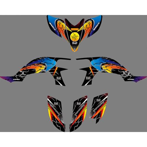 6 styles Motorcycle ATV 3M Graphics Decals STICKERS For YAMAHA YFZ450R YFZ-R450 2003 2004 2005 2006 2007 2008 450YFZ-R YFZ 450R