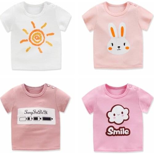 Boys Cotton Short Sleeved Printed T-shirt Children Single Fashion Top Children Short Sleeved Clothing