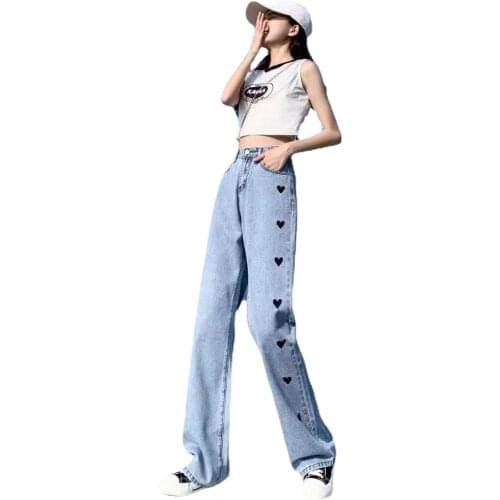 Honey Anchor Women's Jeans With Embroidery