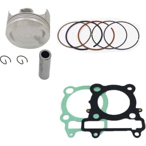 Motorcycle Rebuild Piston Gasket Kit 74mm Bore for YAMAHA YBR250 2007 2009 XT250 1YB 2013-2015