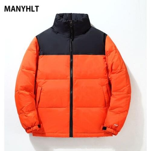 MANYHLT 2021 Mens Down Jacket New Winter Large Thicken Warm Wind-resistant Parka Coats Casual Male Coat Fashion Outerwear