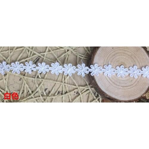 Multicolor water soluble lace small seven leaf plum