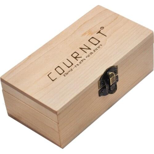 COURNOT Wooden Cigarette Accessories Natural Storage Box Handmade Herbal Storage Box for Tobacco and Pipe