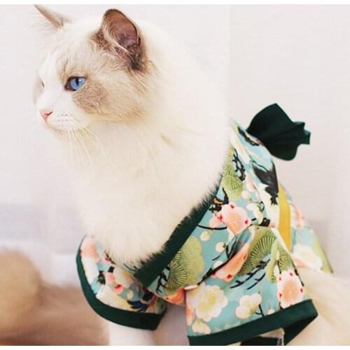 Clothes For Dog Cats Pet Summer Japanese Kimono French Bulldog Corgi Chihuahua Shiba Inu Puppy Suit For Dogs