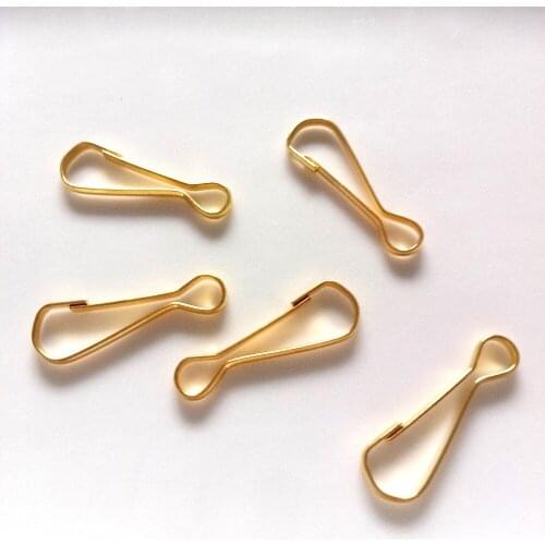 Wholesale 200pcs 26mm Stainless Steel Gourd Shaped Pig Bile Buckle Handmade Keychain /Bags Diy Jewelry Accessories