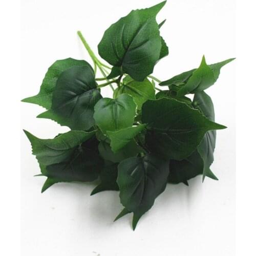 China wholesale green boston ivy shaped faux outdoor plants in pots home decoration plant