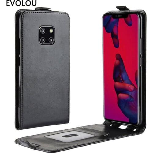 UP Down Flip Cover for Huawei Mate 20 Pro Case 6.3" Vertical Leather Case For Huawei Mate 20 Pro LYA-L29 Phone Case Bag Fundas