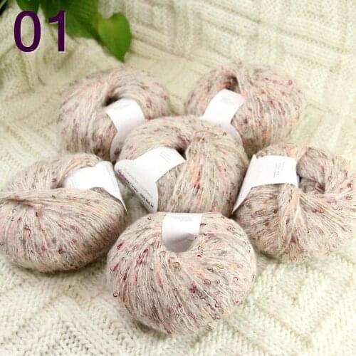 Sale 6ballsX50gr Luxury Fluffy Soft NEW MOHAIR Shawls Hand Knit Crochet Yarn Ivory 825-01-6