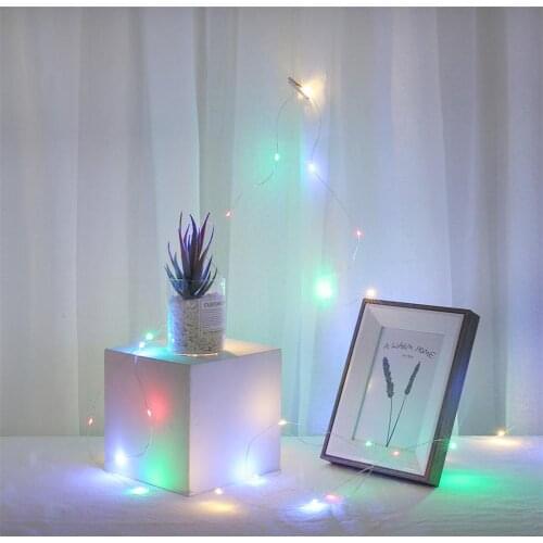 LED String Light Photo Clip Light Battery Powered 2M 20 LEDs Lamp for Christmas Party Wedding Decoration Lighting