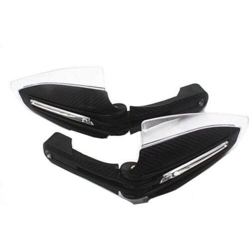 Universal Carbon LED DRL Turn Signal Light Handle Brush Bar Handguard Hand Guard Protector Cover Motorcycle Dirt bike Bobber