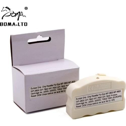 Europe 405 405XL T05G T05H Ink Cartridge Chip Resetter For Epson Workforce WF3820 WF4820 WF4830 WF7830 WF7835 WF7840 Printer