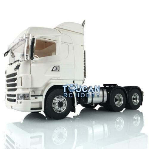 1/14 LESU Metal 6*6 Chassis Motor Tractor Trcuk RC Hercules R730 SCA Cabin