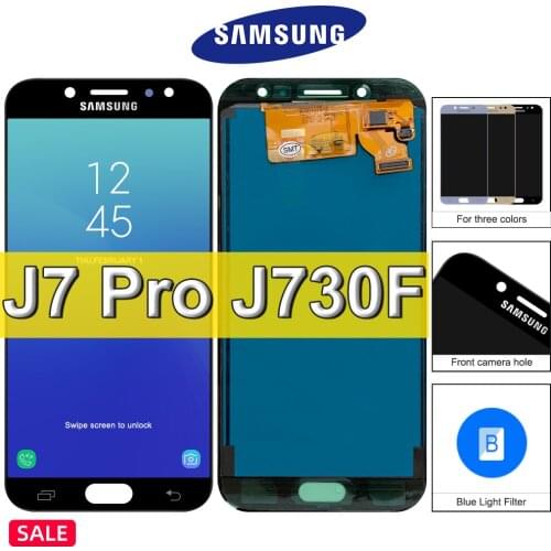 100% Tested For Samsung Galaxy J7 Pro 2017 J730 LCD Display Screen Touch Digitizer Assembly For For Samsung J7 2017 J730F LCD